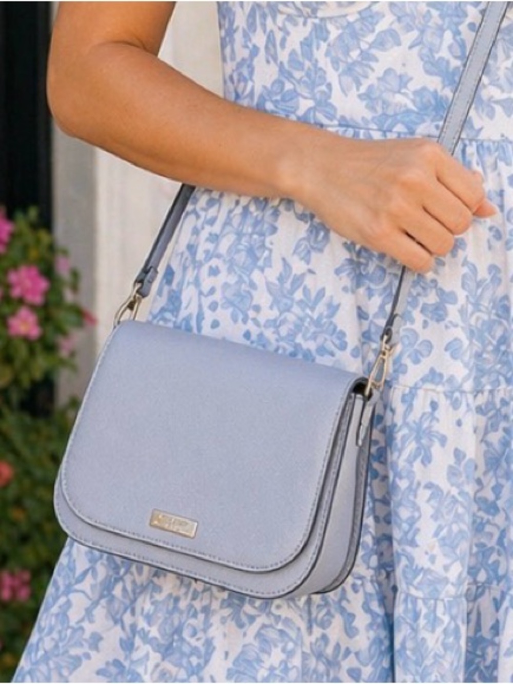 Light Blue Kate ♠️ Spade Vintage Crossbody Bag